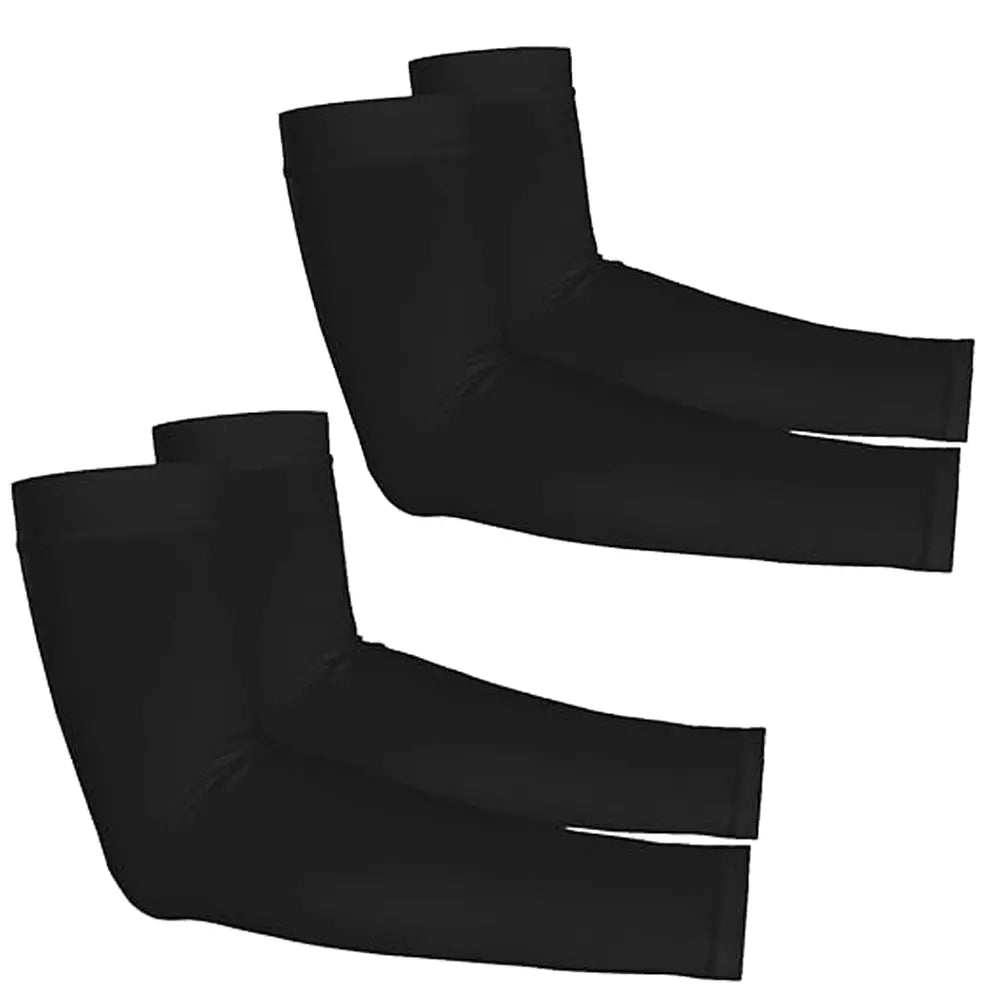 2 Pairs UV Protection Cooling Arm Sleeves for Men & Women UPF 50 Cooling Sports Sleeve Compression Sun Sleeves for Men Women Youth, Tattoo Cover Up