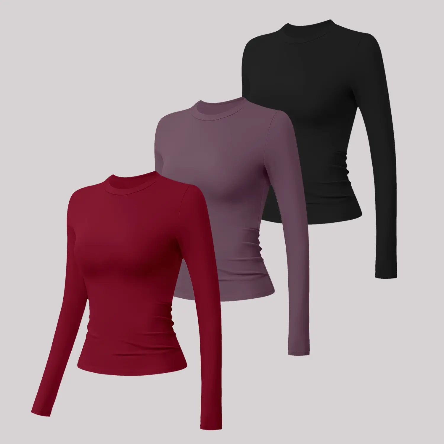Timeoff 5-Piece Solid Sports Tee Set round Neck Slim Stretchy Ideal for Yoga Gym Workouts Women'S Athletic Wear Sporty Style Clothes Gym Shirts Workout Tops Oversized Gym Shirts Fitness Outfit,Summerwins