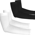 2 Pairs UV Protection Cooling Arm Sleeves for Men & Women UPF 50 Cooling Sports Sleeve Compression Sun Sleeves for Men Women Youth, Tattoo Cover Up
