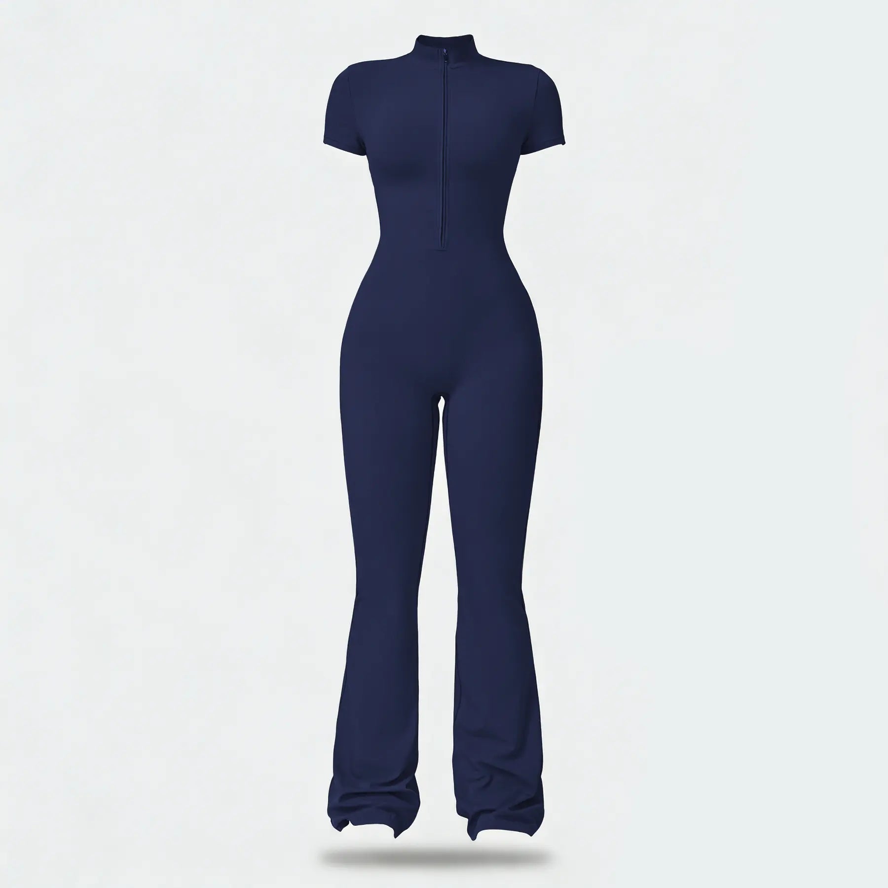 Women'S Summervibes Zip-Front Short-Sleeve Bodysuit, Nylon Blend, Breathable Skin-Friendly Slim-Fit Butt-Lifting Camisole, Ideal for Yoga and Pilates, Bodysuit for Women, Women'S Clothes, Gym Clothes Women Outdoor Fun,Summerwins