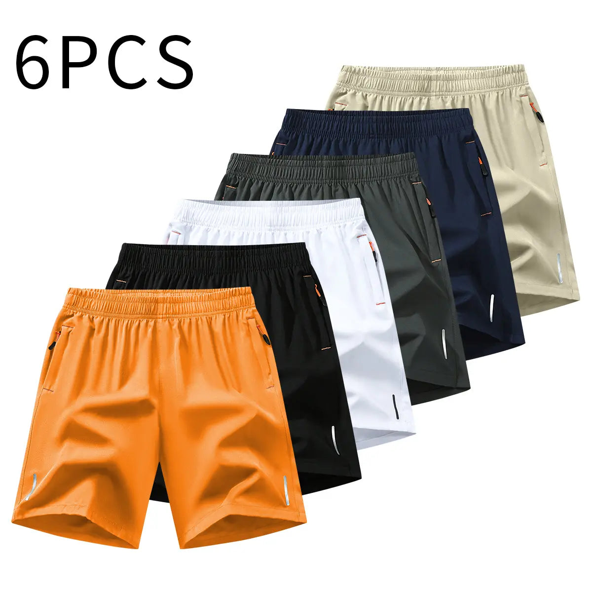 Men’S Athletic Shorts Set,Beach Vacationoutfit Multi-Pack Available in Various Colors Including Gray and Black, Featuring Zippered Pockets That Combine Comfort and Style.,Summerwins