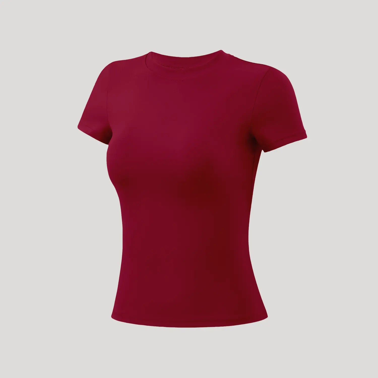 Timeoff 5-Piece Solid Sports Tee Set round Neck Slim Stretchy Ideal for Yoga Gym Workouts Women'S Athletic Wear Sporty Style Clothes Gym Shirts Workout Tops Oversized Gym Shirts Fitness Outfit,Summerwins