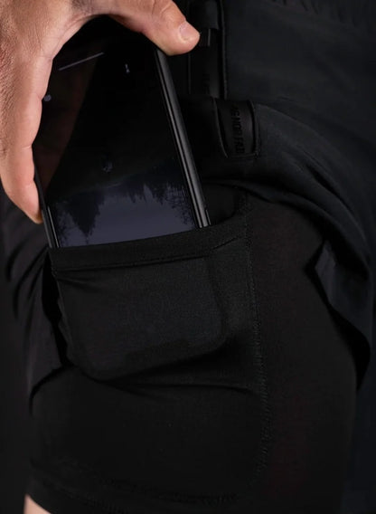 New Summer Casual Trend Men Shorts Quick-drying Sports Shorts Outdoor Running Zipper Pocket Breathable Double-layer Shorts Men