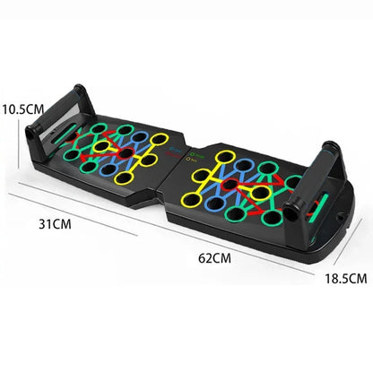 Household Foldable Push Up Rack Multifunctional Muscle Training Board Portable Fitness Exercise Device for Men Women