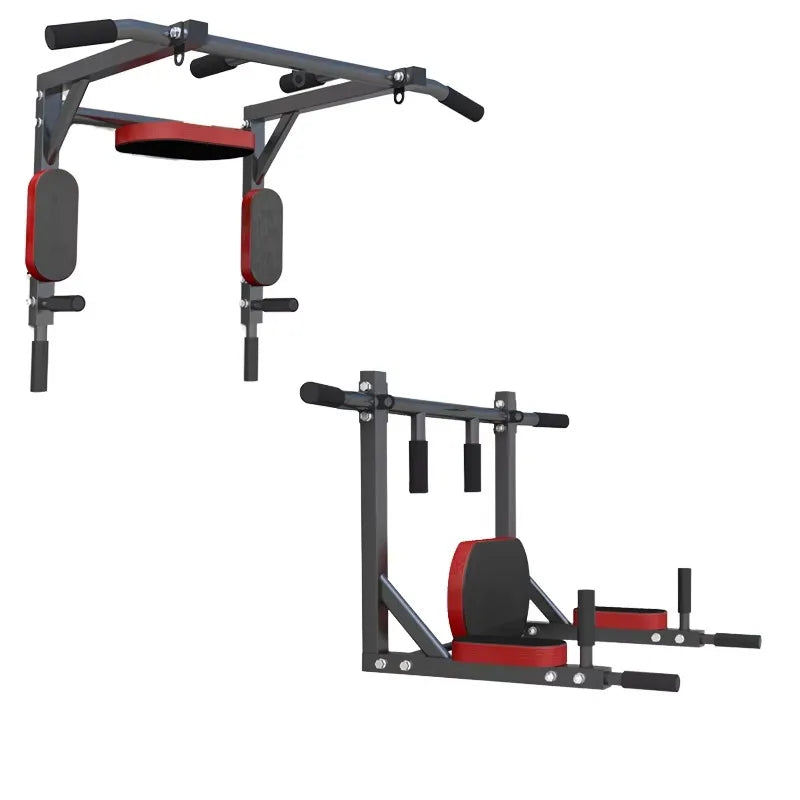Multi-Functional Home Indoor Wall-Mounted Pull-Up Bar, Single Unit in Black, Wall-Mounted Pull-Up Exercise Equipment