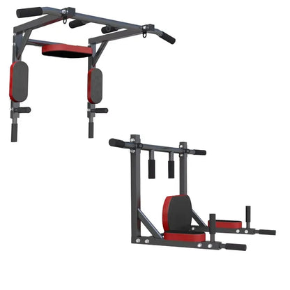 Multi-Functional Home Indoor Wall-Mounted Pull-Up Bar, Single Unit in Black, Wall-Mounted Pull-Up Exercise Equipment