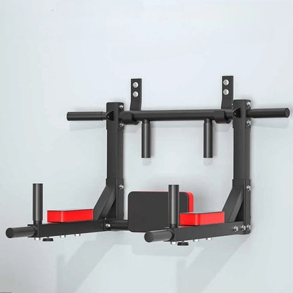 Multi-Functional Home Indoor Wall-Mounted Pull-Up Bar, Single Unit in Black, Wall-Mounted Pull-Up Exercise Equipment