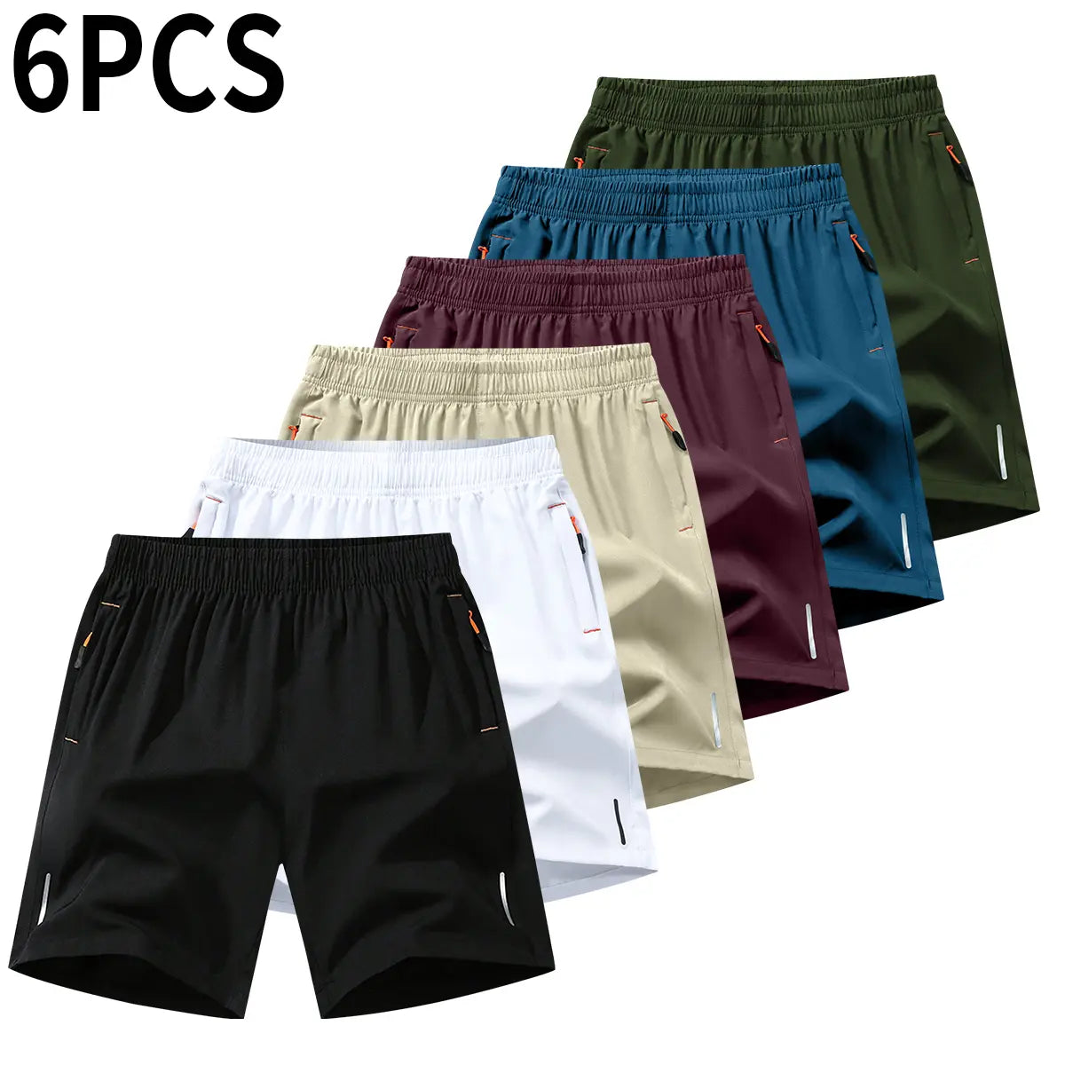 Men’S Athletic Shorts Set,Beach Vacationoutfit Multi-Pack Available in Various Colors Including Gray and Black, Featuring Zippered Pockets That Combine Comfort and Style.,Summerwins